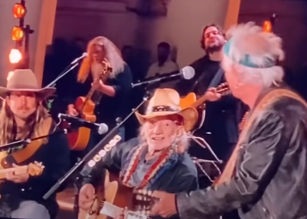 Unlce Larry play Willie Nelson's 80th Birthday Bash with Keith Richards.