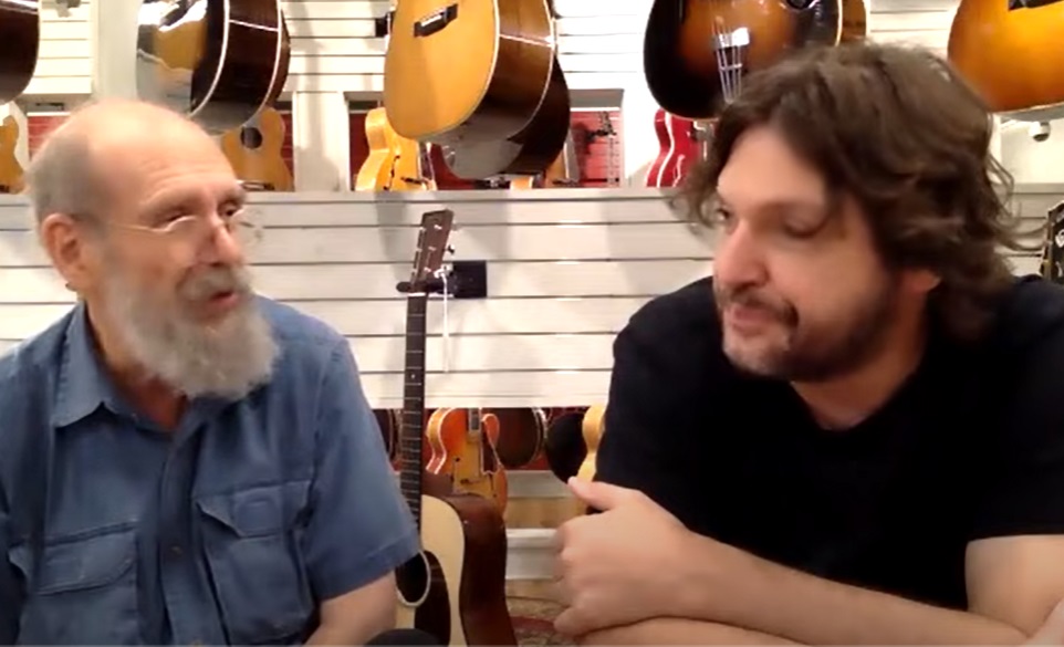 Tom Bukovac and George Gruhn at Gruhn's guitars in Nashville TN on August 6 2021